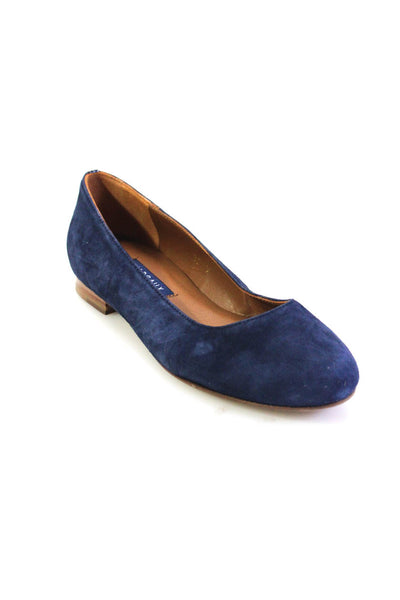 Margaux Womens Slip On Round Toe The Classic Ballet Flats Midnight Blue Size 35W
