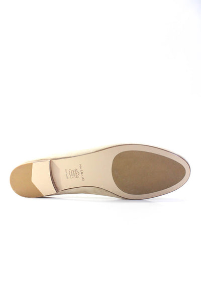 Margaux Womens Slip On Round Toe The Classic Ballet Flats Natural Suede 43.5N