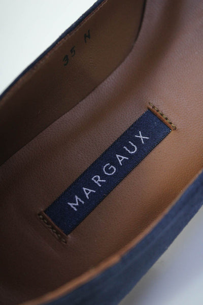 Margaux Womens Slip On Round Toe The Classic Ballet Flats Midnight Size 35N