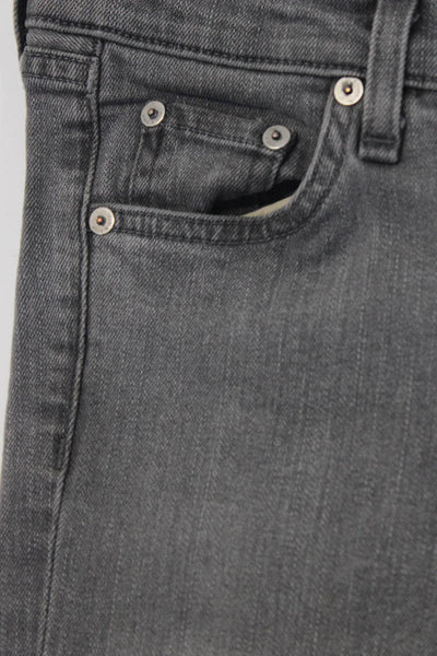 Rag & Bone Jean Womens Zipper Fly Mid Rise Skinny Ankle Jeans Gray Size 25