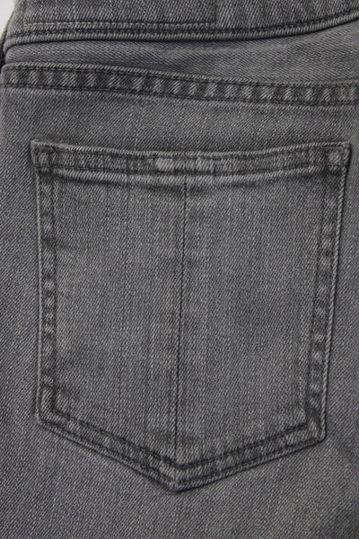 Rag & Bone Jean Womens Zipper Fly Mid Rise Skinny Ankle Jeans Gray Size 25