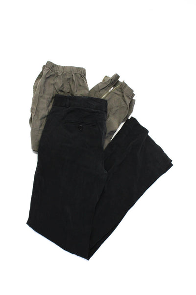 Theory BCBG Max Azria Womens Pants Black Gray Size 4 Extra Small Lot 2