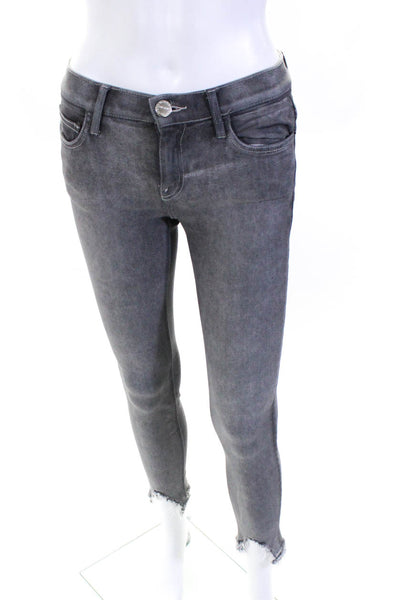Current/Elliott Women's Five Pockets Skinny Denim Pant Gray Size 25