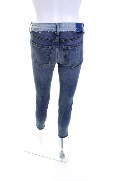 Amo Women's Midrise Medium Five Pockets Wash Skinny Denim Pant Size 25