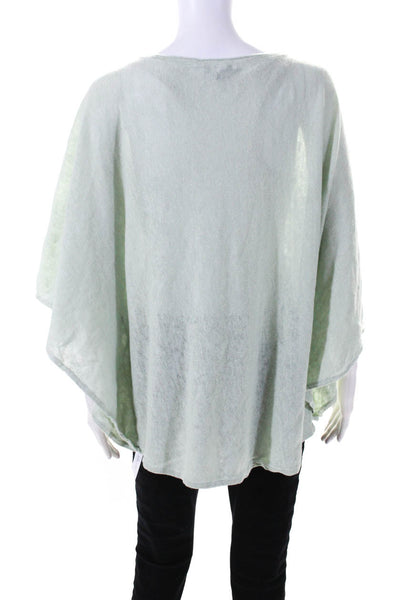 Eileen Fisher Womens Linen Short Sleeves Sweater Mint Green Size Extra Large