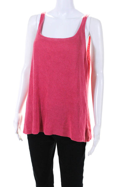 Eileen Fisher Womens Pullover Tank Top Pink Size Extra Large