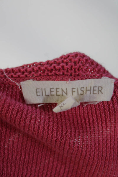 Eileen Fisher Womens Pullover Tank Top Pink Size Extra Large