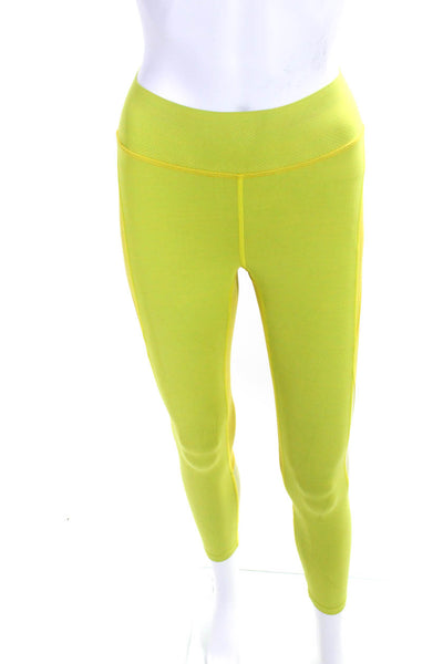 Outdoor Voices Womens Stretch Racerback Sports Bra + Leggings Set Yellow Size S