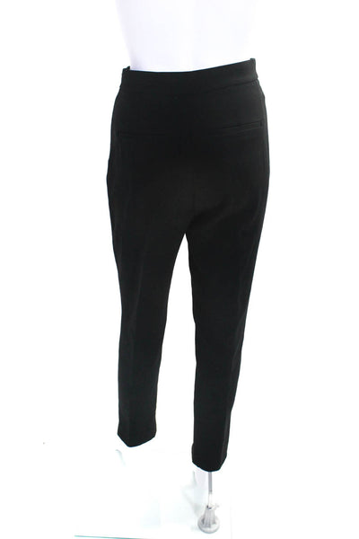 Babaton Womens Front Seam Zip Hem Mid-Rise Side Zip Skinny Pants Black Size 2