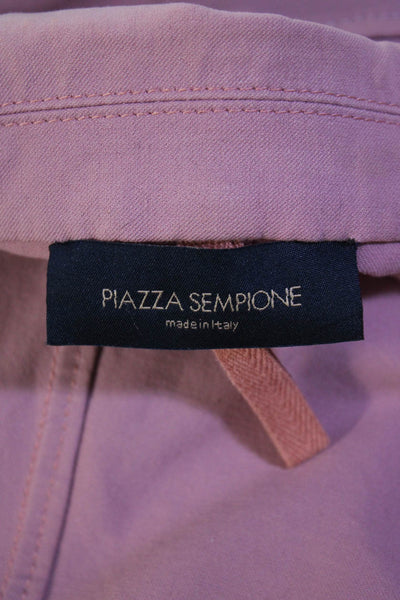 Piazza Sempione Womens Button Down Jacket Pink Cotton Size EUR 42