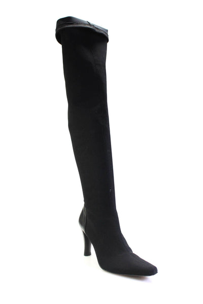 Donald J Pliner Womens Over The Knee Pointed Toe Boots Black Size 8.5 Medium