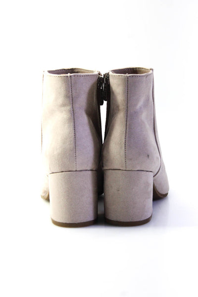 Circus by Sam Edelman Womens Zip Up Adnkle Boots Beige Size 8.5