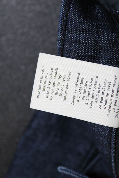 Rag & Bone Women's Cotton Dark Wash Mid Rise Skinny Jeans Blue Size 30