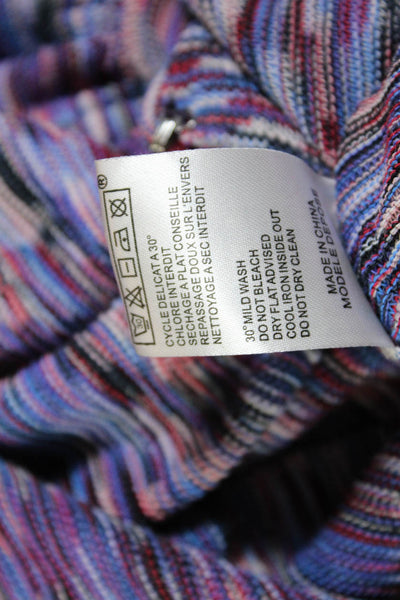 Maje Women's Strapless Knit Ruffle Blouse Multicolor Size 1