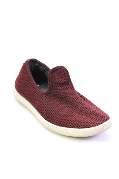 Allbirds Womens Cotton Knit Low Top Slip On Casual Sneakers Burgundy Red Size 8