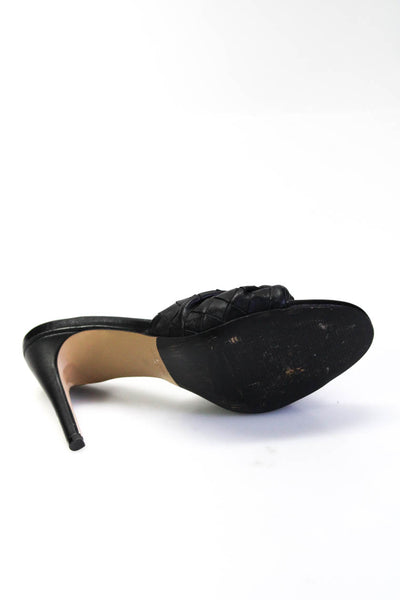 Marc Fisher LTD. Women's Open Toe Bow Stiletto Sandals Black Size 6