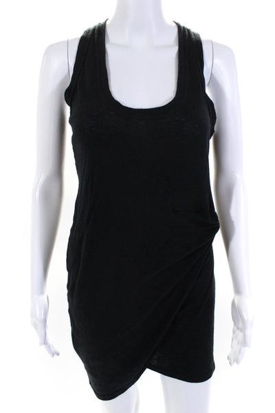 IRO Women's Scoop Neck Sleeveless Cinch Mini Dress Black Size S