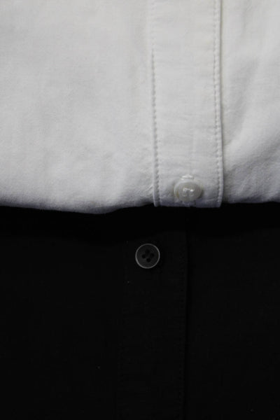 Stateside Women's Long Sleeves Button Up Midi Shirt Dress White Size S Lot 2