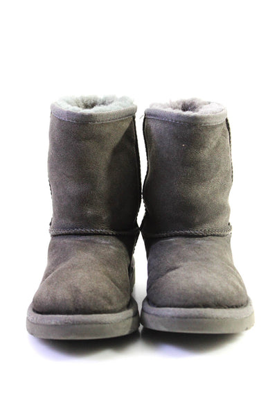 Sabah Ugg Australia Girls Loafers Comfort Boots Beige Gray Size 9.5US 26EU Lot 2