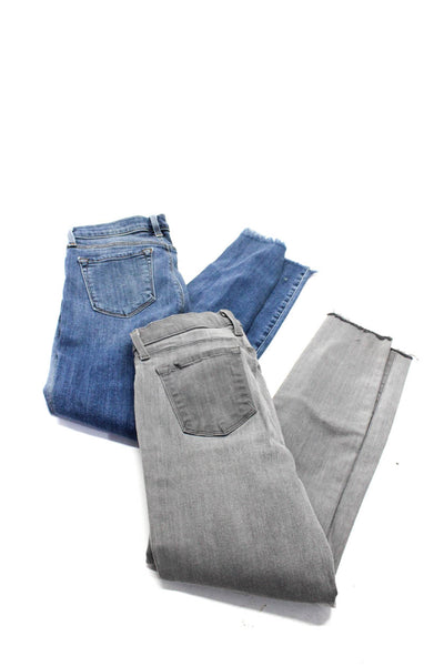 J Brand Women's Five Pockets Medium Wash Distress Skinny Pant Size 27 Lot 2