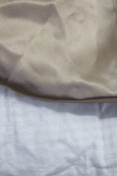 Sundance Studio Maeve Womens Silk Button Long Sleeve Tops Brown Size XS S Lot 2