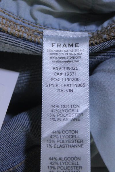Frame Women's Five Pockets Dark Wash Skinny Denim Pant Size 25