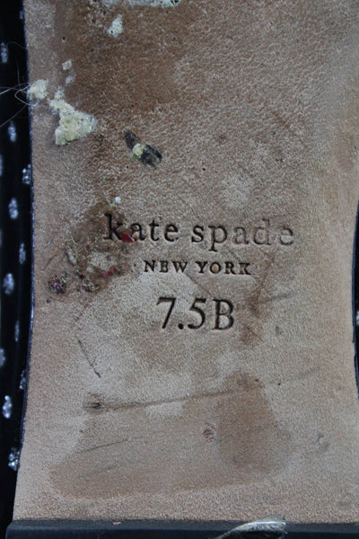 Kate Spade New York Womens Black Polka Dot Print Ballet Flats Shoes Size 7.5B