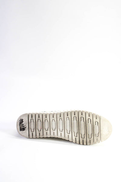 Ilse Jacobsen Womens Gray Leopard Print Slip On Sneakers Shoes Size 9
