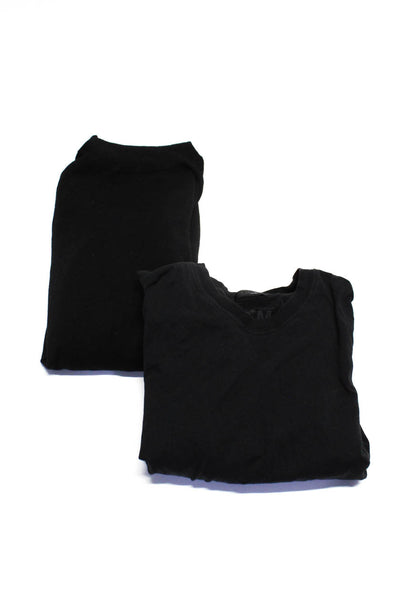 ATM Zara Womens Turtleneck Sweater Long Sleeve Crop Tee Shirt XS Small Lot 2