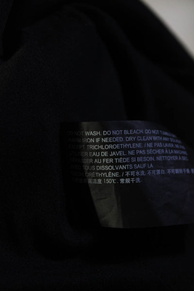 Theory Womens Knit Spotted Print Sleeveless A-Line Dress Black White Size 8