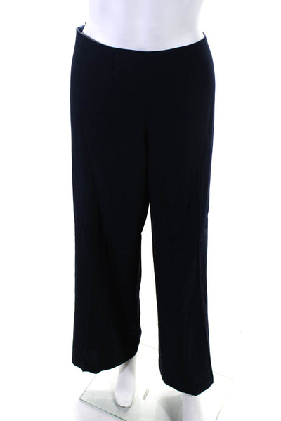 Ralph Lauren Purple Label Women's Wool Lightweight Wide Leg Pants Blue Size 10
