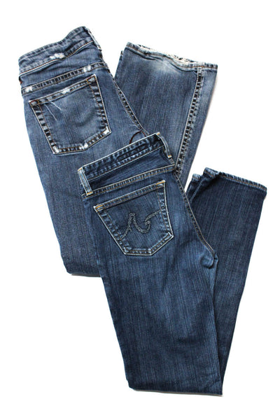 AG Women's Five Pockets Medium Wash Skinny Denim Pant Size 29 Lot 2