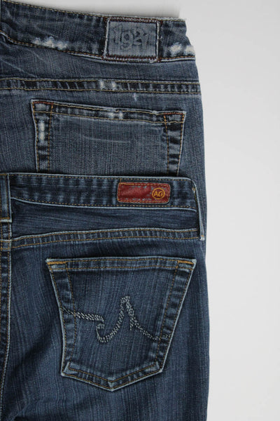 AG Women's Five Pockets Medium Wash Skinny Denim Pant Size 29 Lot 2