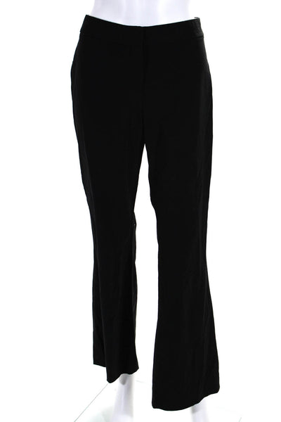 Elie Tahari Women's Flat Front Straight Leg Dress Pant Black Size 8