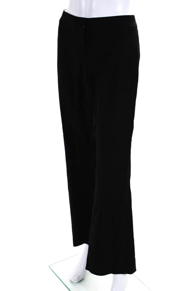 Elie Tahari Women's Flat Front Straight Leg Dress Pant Black Size 8