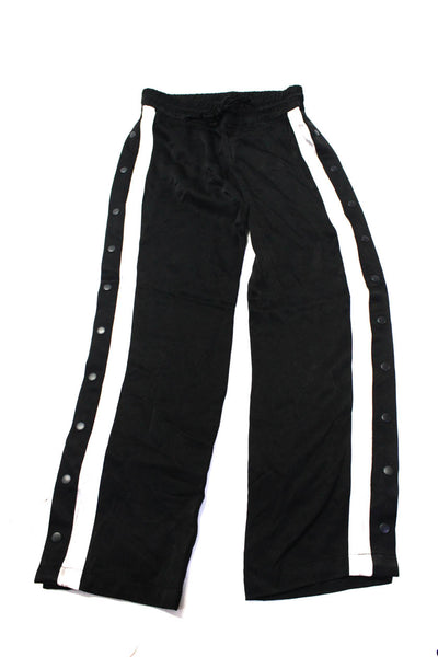 Zara Woman Monrow Womens Striped Sides Pants Black Size Extra Small Small Lot 2