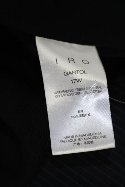 IRO Womens Cropped Gartol Asymmetrical Tank Top Black Size EUR 38