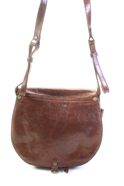 Il Bisonte Women's Leather Buckle Crossbody Bag Brown Size S