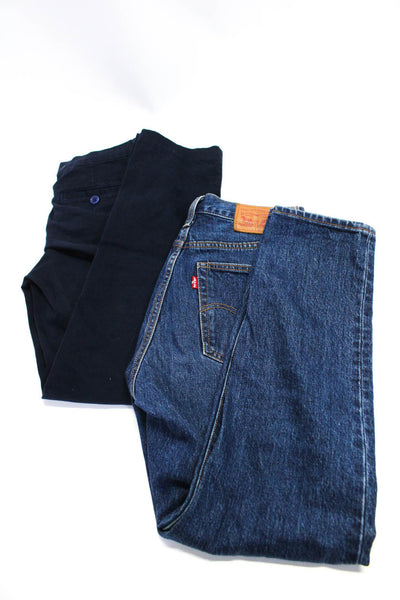 Levis J Brand Womens Cotton Denim Straight Leg Jeans Pants Blue Size 27 26 Lot 2