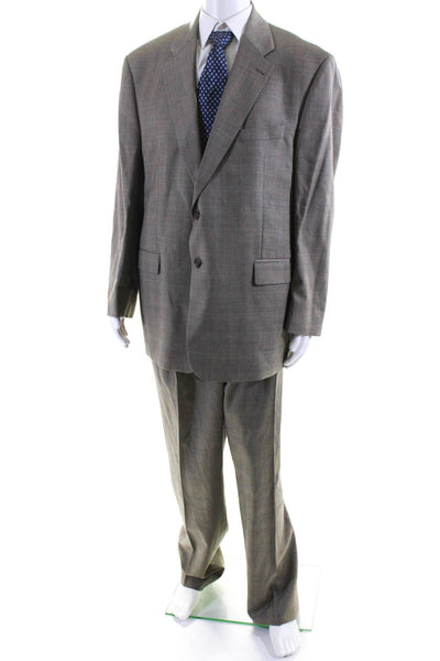 Lauren Ralph Lauren Men's Long Sleeves Line Two Piece Pant Suit Beige Size 42