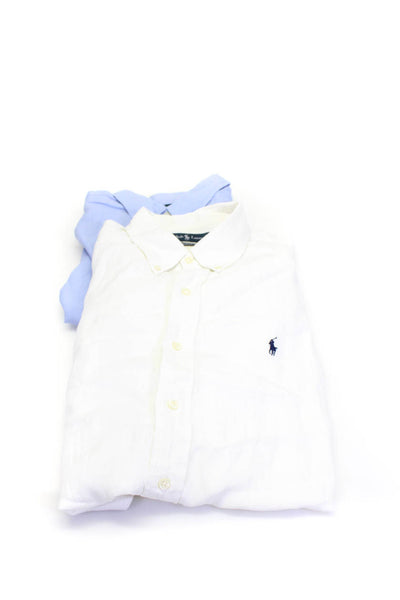 Polo Ralph Lauren Mens Collar Short Sleeves Button Up Shirt White Size XXL Lot 2