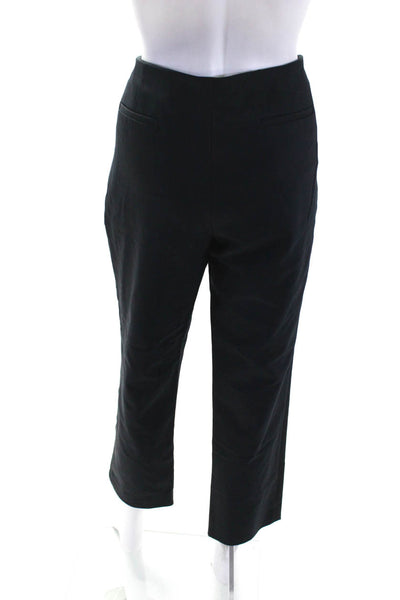 The Row Womens High Rise Slim Leg Dress Pants Black Cotton Size 14