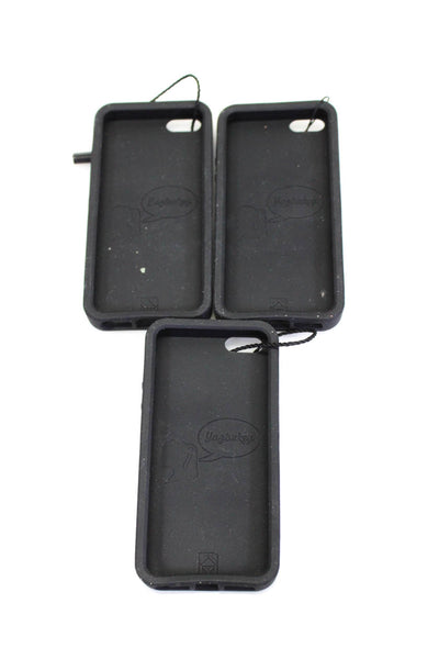 Yazbukey Black Red White Gossip Bubble IPhone 5 Silicone Case Lot 3