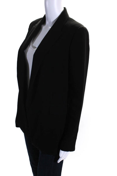 By Malene Birger Womens Open Front Collar Darted Blazer Jacket Black Size EUR34