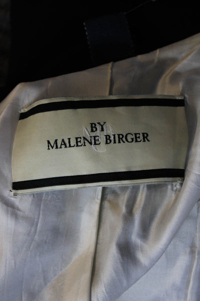 By Malene Birger Womens Open Front Collar Darted Blazer Jacket Black Size EUR34