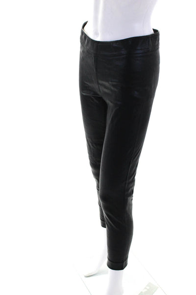 Avenue Montaigne Women's Pull-On Faux Leather Skinny Pant Black Size 2