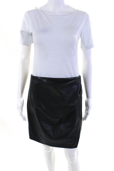 Wilfred Womens Zipped A-Line Pleated Draped Short Skirts Black Size 10 Lot 2