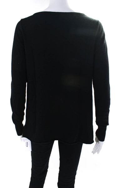 Joie Womens Crew Neck Long Sleeves Pullover Sweater Black Size Small