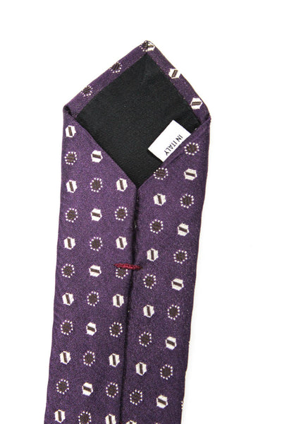 Valentino Men's Purple Polka Dot Neck Tie