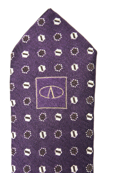 Valentino Men's Purple Polka Dot Neck Tie